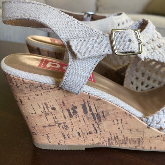 Natural POP Cork Macrame Wedge Sandal Size 11 NEW - Picture 7 of 10